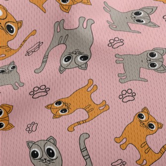 Big-eyed Cat And Chihuahua Athletic Mesh Flat Back