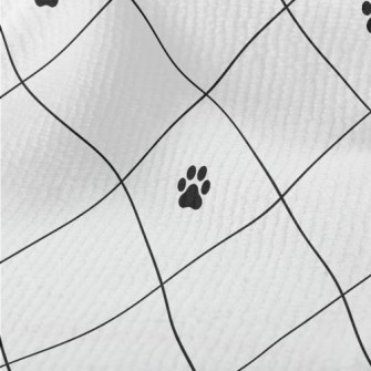 Dog Paw Print Diamond Terry