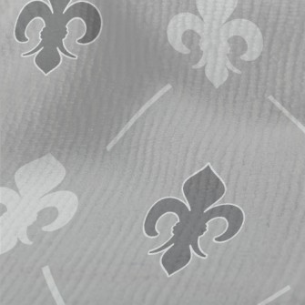 Grey Fleur-de-lis Symbol Terry