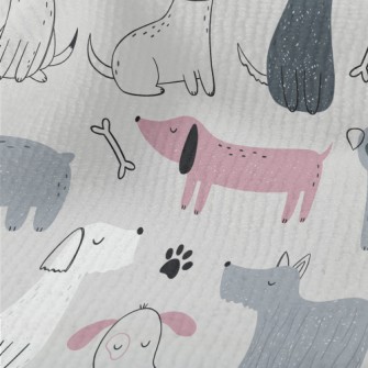 Elegant Hand Drawn Puppy Terry