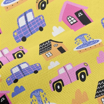 Houses And Cars Performance Linen