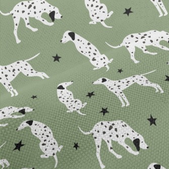 Cute Cartoon Dalmatian Performance Linen