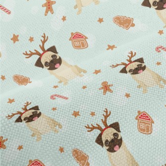 Christmas Pug Performance Linen