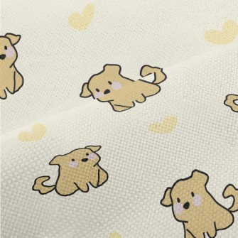 Cartoon Puppy With Love Heart Performance Linen