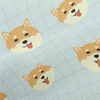 Cute Smiling Shiba Inu Performance Linen
