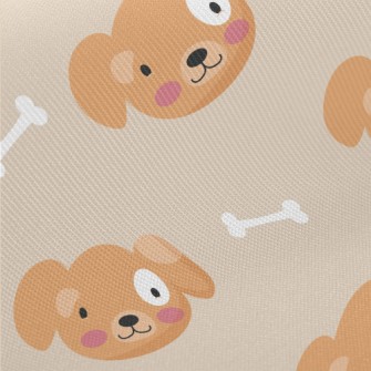 Happy Smiling Puppy Twill