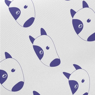 Hand Drawn Blue Dog Twill