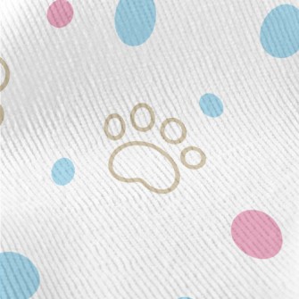 Blue And Pink Dots With Dog Pa Standard Corduroy