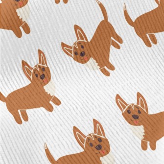 Cute Corgi Graffiti Standard Corduroy