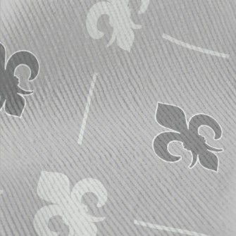Grey Fleur-de-lis Symbol Standard Corduroy