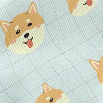 Cute Smiling Shiba Inu Standard Corduroy