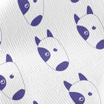 Hand Drawn Blue Dog Standard Corduroy