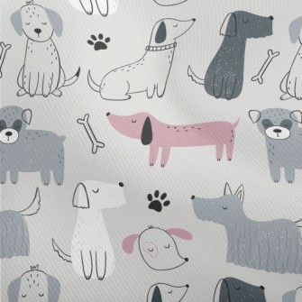 Elegant Hand Drawn Puppy Dobby