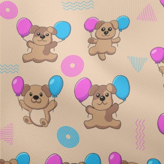 Cute Puppy Holding Balloons Dobby