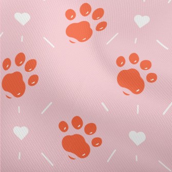 Orange Jelly Dog Paw Print Dobby