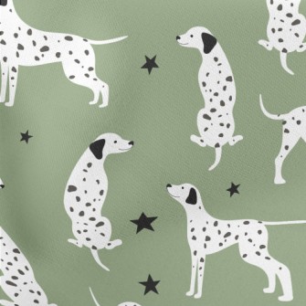 Cute Cartoon Dalmatian Stretch Ponte