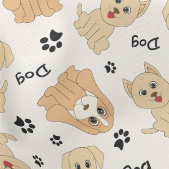 Brown Puppy Doodle Stretch Ponte