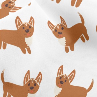 Cute Corgi Graffiti Micro Fleece