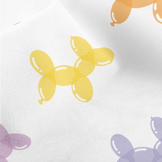 Colorful Balloon Dog Micro Fleece