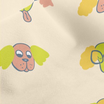 Hand Drawn Spaniel Micro Fleece