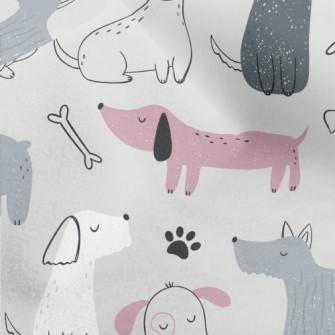 Elegant Hand Drawn Puppy Micro Fleece