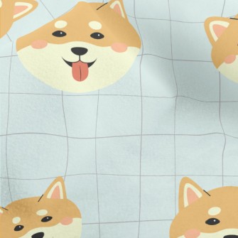 Cute Smiling Shiba Inu Micro Fleece