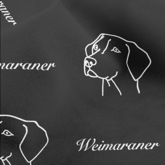 Simple Weimaraner Micro Fleece