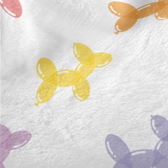 Colorful Balloon Dog Minky