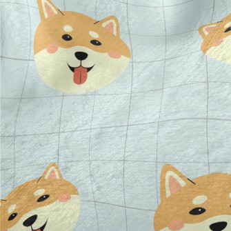 Cute Smiling Shiba Inu Minky