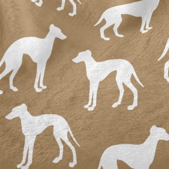 Greyhound Silhouette Minky