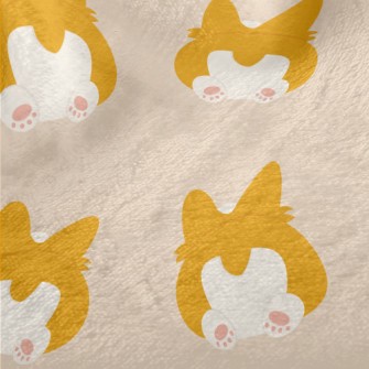 Cute Corgi Butt Minky
