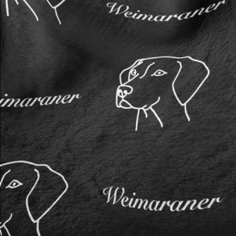 Simple Weimaraner Minky