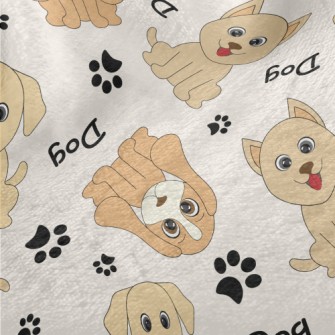 Brown Puppy Doodle Minky