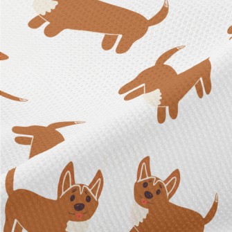 Cute Corgi Graffiti Piqué