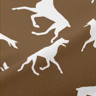 Doberman Pinscher Silhouette Piqué