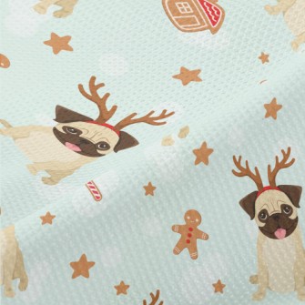 Christmas Pug Piqué