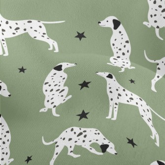 Cute Cartoon Dalmatian Lightweight Performance Linen