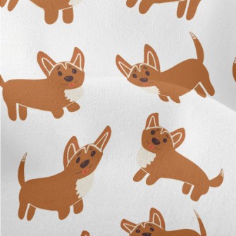 Cute Corgi Graffiti Lightweight Performance Linen