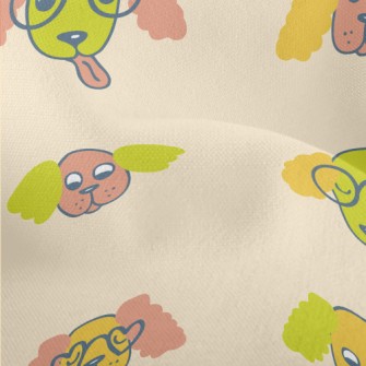 Hand Drawn Spaniel Lightweight Performance Linen