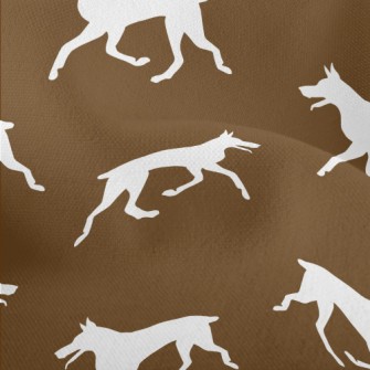 Doberman Pinscher Silhouette Lightweight Performance Linen
