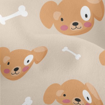 Happy Smiling Puppy Lightweight Performance Linen