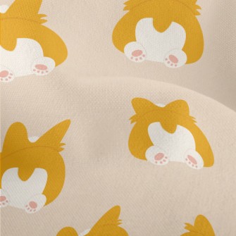 Cute Corgi Butt Lightweight Performance Linen