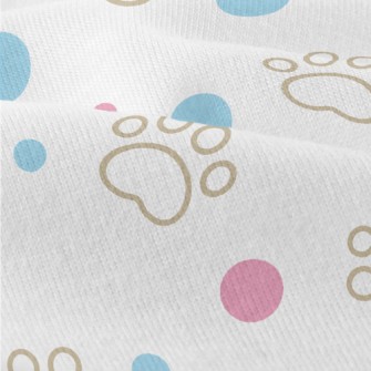 Blue And Pink Dots With Dog Pa Modern Jersey