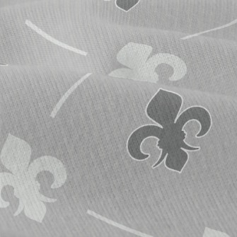 Grey Fleur-de-lis Symbol Modern Jersey