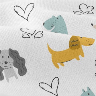 Colorful Puppy Modern Jersey