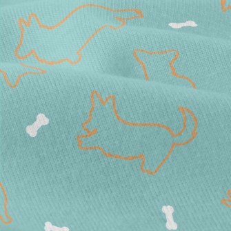 Small Dog Silhouette Modern Jersey
