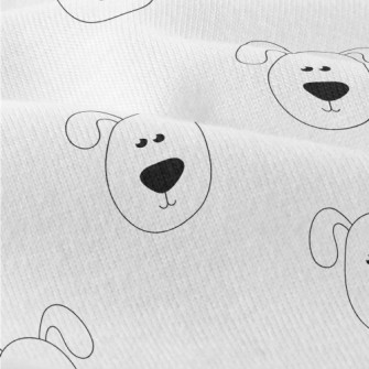 Hand Drawn Folded Ear Puppy Modern Jersey