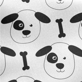 Children&#39;s Drawing Style D Jersey Backed Fleece