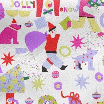 Dopamine Christmas Jersey Backed Fleece