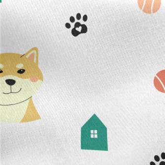 Emotional Shiba Inu Jersey Backed Fleece
